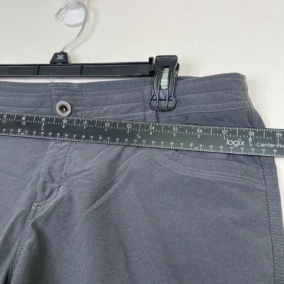 Kuhl Womens Cropped Capri Pants Size 12 Large Zipper Pockets Outdoor Hiking Gray - Picture 7 of 13
